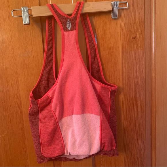 Free People Colorblock High Rise Pop Life Leggings and Top SET Pink Red - Picture 14 of 16